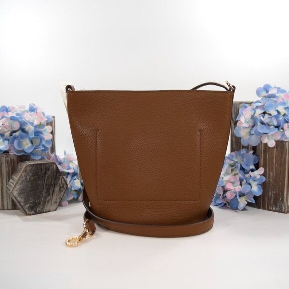 Tory Burch Cortado Pebbled Leather Blake Bucket Crossbody Shoulder Bag NWT - Picture 5 of 9